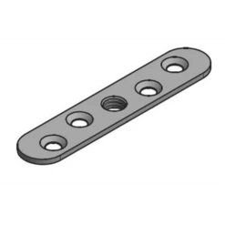 Platine Pour Fixation Cadette Sur Chant 75 X 15 Mm : Mantion 0023