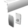 Bandeau Aluminium Anodisé à Clipser Sur Le Rail SAF 11108/11312 - Avec Embouts - Longueur 2 M -Magasin D'Outils Pour La Maison Élégant 1 3