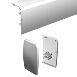 Bandeau Aluminium Anodisé à Clipser Sur Le Rail SAF 11108/11312 - Avec Embouts - Longueur 2 M