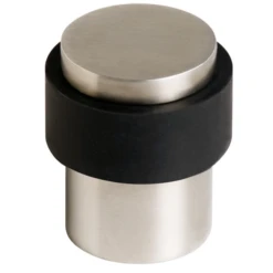 Butée De Porte Au Sol Vachette 3540 Inox Avec Amortisseur Diamètre 35 Mm Hauteur 40 Mm
