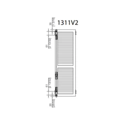 Système De Verrouillage 2 Points Pour Volets Pliants - Win-Fold Mantion 1311V2 -Magasin D'Outils Pour La Maison Élégant 1311v22