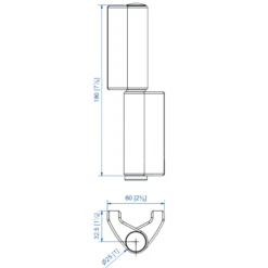 Paumelle à Souder Mantion 1514GJOSO Pour Opentec FMF150 - Ø 14 Mm -180 Mm -Magasin D'Outils Pour La Maison Élégant 1514gjoso