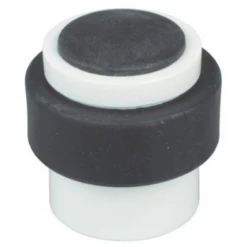 Butée De Porte Au Sol Vachette 3737C Nylon Arcolor Blanc Avec Amortisseur