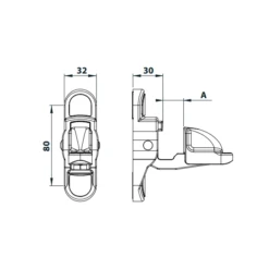 Arrêt De Volet Battant Automatique Anti-UV 6/36 - Blanc Torbel 3094T19