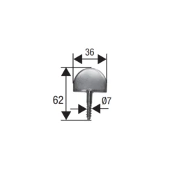 Dardenne Droite à Visser Torbel Acier Zingué - Vis Ø 7 Mm -Magasin D'Outils Pour La Maison Élégant 3 31