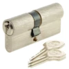 Cylindre Européen Yale YC500+ Nickelé - 3 Clés - 30 X 40 Mm -Magasin D'Outils Pour La Maison Élégant 500p