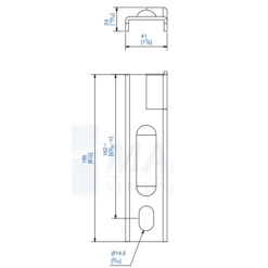 Patte Droite à Sceller Mantion 6257 Pour Support 6256 De Rail -Magasin D'Outils Pour La Maison Élégant 6257