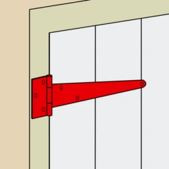 Penture Anglaise Percée Acier Blanc épaisseur 2 Mm Longueur 300 Mm -Magasin D'Outils Pour La Maison Élégant ang2 2