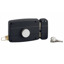 Serrure En Applique à Cylindre Bouton Et Tirage Thirard - Droit