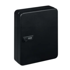 Armoire Clefs Murale Métallique Sécurisée 20 Clefs 3 Chiffres Noir Mat -Magasin D'Outils Pour La Maison Élégant armoire 20 clefs