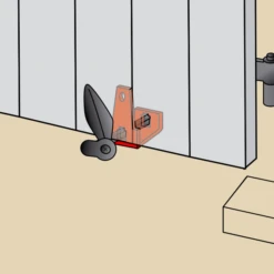 Butée De Tourniquet Marseillais Torbel Type C En Acier Noir Cataphorèse -Magasin D'Outils Pour La Maison Élégant butee2