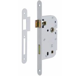 Serrure à Encastrer Thirard - Blanc - Axe 50 Mm - Entraxe 70 Mm