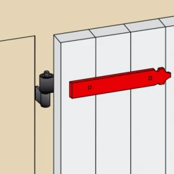 Contre-penture Feston Percée Torbel Blanche 39 X 3 Mm Longueur 515 Mm -Magasin D'Outils Pour La Maison Élégant contre2