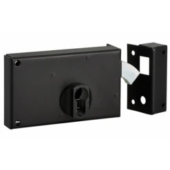 Serrure En Applique à Crochet Acier Thirard - Droit - Noire