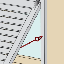 Crochet De Contrevent Torbel En Inox A4 316L Diamètre 4,5 Mm X 100 Mm -Magasin D'Outils Pour La Maison Élégant crochet2 1