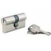 Cylindre De Sûreté - Laiton Nickelé - 30 X 30 Mm -Magasin D'Outils Pour La Maison Élégant cylindre 30x30 2