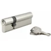 Cylindre De Sûreté - Laiton Nickelé - 30 X 70 Mm -Magasin D'Outils Pour La Maison Élégant cylindre 30x70 1