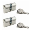 Cylindre S'entrouvrant à Double Entrée Laiton Nickelé - 30 X 30 Mm - Livré Avec 6 Clés - Lot De 2 Thirard 216262 -Magasin D'Outils Pour La Maison Élégant cylindre sentrouvrant double entree laiton nickele 30 30 mm livre avec 3 cles lot 2