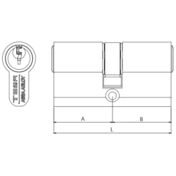 Cylindre Tesa TE5 - Nickelé - Avec 3 Clés - 35 X 45 Mm 7 Cylindre Tesa TE5 - Nickelé - Avec 3 Clés - 35 X 45 Mm -Magasin D'Outils Pour La Maison Élégant cylindre te5 dim 5