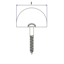 Dardenne Droite à Visser Torbel Inox 316L Longueur 30 Mm