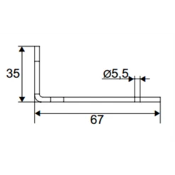 Dardenne Type L Noire Laqué 67 Mm X 35 Mm X 4 Mm Torbel 07KR024 -Magasin D'Outils Pour La Maison Élégant dardenne 07kr024 schema