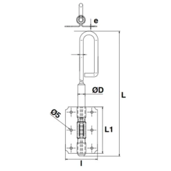 Verrou Baïonnette De Sol 16 Mm X 600 Mm Acier Zingué Blanc Haute Qualité
