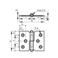 Monin Paumelle De Meuble à Nœud Roulé Pré-percée -Magasin D'Outils Pour La Maison Élégant dimensions paumelle monin