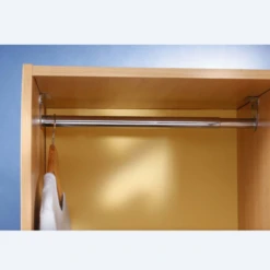 Mottez Barre Penderie Télescopique 100 à 210 Cm Et 1 Crochet Central -Magasin D'Outils Pour La Maison Élégant dressing barre extensible