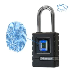 Cadenas De Sécurité Biométrique étanche - Master Lock - Noir -Magasin D'Outils Pour La Maison Élégant empreinte