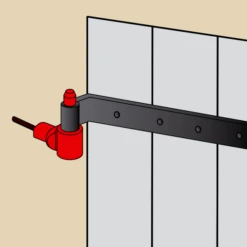 Gond Polygond Avec Circlips Et Entretoise Torbel Noir Pour Gond Ø 14 Mm -Magasin D'Outils Pour La Maison Élégant ent3 1
