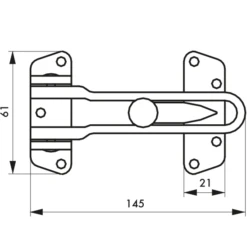 Entrebâilleur De Porte D'entrée Thirard - Nickel Satin - 145 Mm 5 Entrebâilleur De Porte D'entrée Thirard - Nickel Satin - 145 Mm -Magasin D'Outils Pour La Maison Élégant entrebaill2