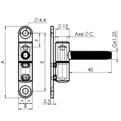 Monin Fiche Paumelle à Visser Pour Porte Et Fenêtre En PVC 7 Monin Fiche Paumelle à Visser Pour Porte Et Fenêtre En PVC -Magasin D'Outils Pour La Maison Élégant fiche paumelle2