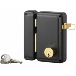 Serrure En Applique Verticale à Tirage Et à Cylindre Thirard Gauche