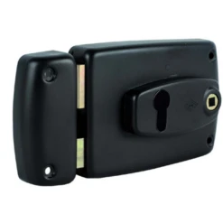 Serrure En Applique Horizontale à Fouillot Pour Grille - Freelox - Axe 60 Mm - Sens Gauche