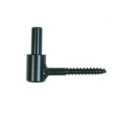 Gond Volet Battant Bois Clavette Soudée Queue Filet Ø 14 Mm Acier Noir