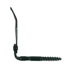 Arrêt Volet à Visser Matériaux Pleins 130mm Ø10mm Acier Noir X2