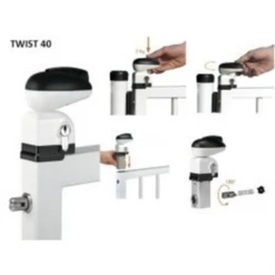 Serrure De Sécurité Enfant à Double Action Twist Locinox TWIST40 9010VCA