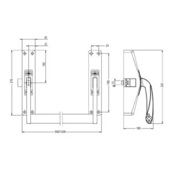 Serrure Anti-panique 1 Point - Crossbar 89 - Argent - Longueur 950 Mm -Magasin D'Outils Pour La Maison Élégant imageproduct362331 2
