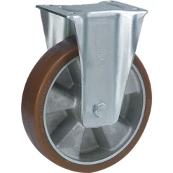 Roue Polyuréthane Corps Alu Fixe Ø200mm 700kg : PRODIF-SOMEC W169110