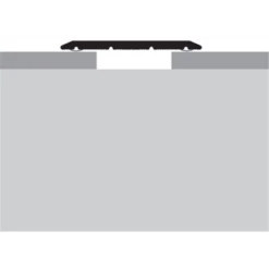 Seuil De Porte Plat En Alum Incolore Adhésif 40 Mm X 2.7 M Romus 2572