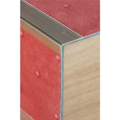 Nez De Marches Percé Dessus Striés Finition Alu Or Dimensions 44x21mm Longueur 3m Romus 15323 -Magasin D'Outils Pour La Maison Élégant imageproduct363965 1