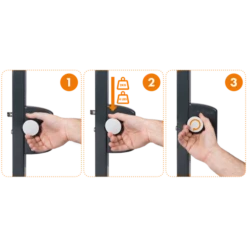 Bouton De Sécurité Pour Portillon De Piscine Locinox 3006WSI KIDLOC