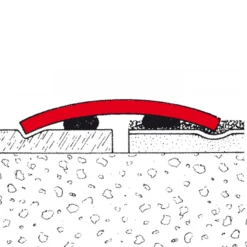 Seuil De Porte Demi Bombé Adhésif Matière Aluminium Incolore Largeur 40 Mm Longueur 3.35 Mètres : Romus 2246 -Magasin D'Outils Pour La Maison Élégant imageproduct372928 1