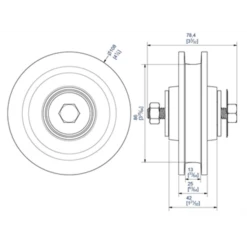 Galet Fonte Sur Cage à Rouleaux Diamètre 108 Mm Capacité 200 Kg -Magasin D'Outils Pour La Maison Élégant mantion 1004