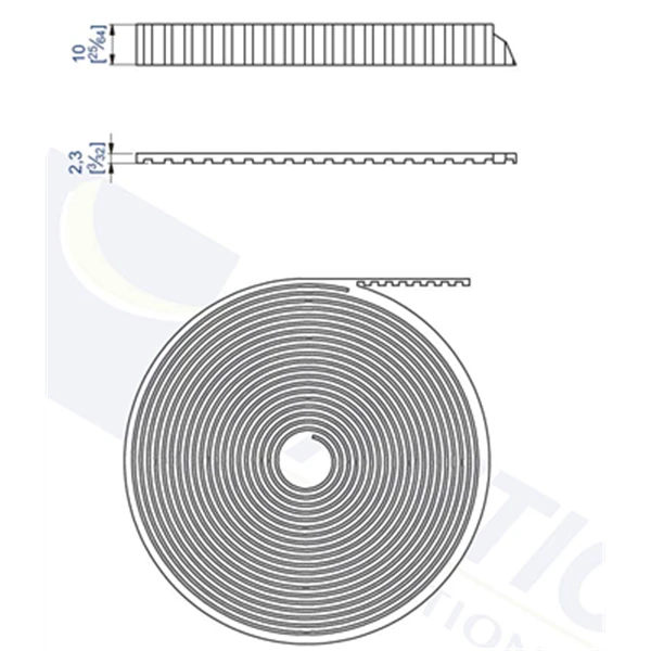 Courroie Crantée 10 Tonnes Longueur 50 Mètres : Mantion 10172 4 Courroie Crantée 10 Tonnes Longueur 50 Mètres : Mantion 10172 – Image 2
