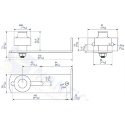 Guide à Visser Réglable Avec 1 Olive Zytel Diamètre 45 Mantion 1091V