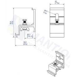 Equerre De Fixation Réglable Avec Fixation Inox : Mantion 11113