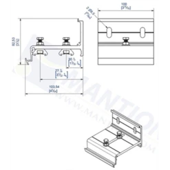 Equerre Double Avec Visserie Inox : Mantion 11113D 3660720055635