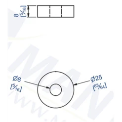 Entretoise Pour Fixation De Profil 11121 Et 11122 : Mantion 11123 -Magasin D'Outils Pour La Maison Élégant mantion 11123 1