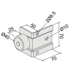 Butoir à Visser Avec Amortisseur Caoutchouc : Mantion 2091